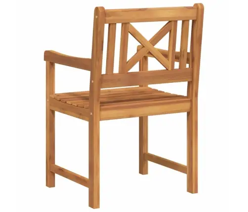 Dārza Krēsli 8 Gabali 56X55.5X90 Cm Ciets Akācijas Koks Vidaxl