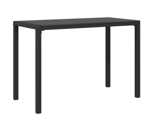 3 Daļu Dārza Galda Komplekts, Melns Tērauds Un Wpc Vidaxl