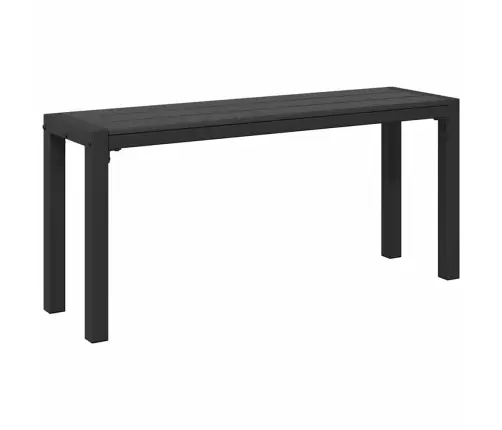 3 Daļu Dārza Galda Komplekts, Melns Tērauds Un Wpc Vidaxl