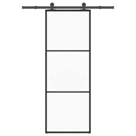 Bīdāmās Durvis Ar Stiprinājumiem, Stikls, Alumīnijs, 76X205 Cm Vidaxl