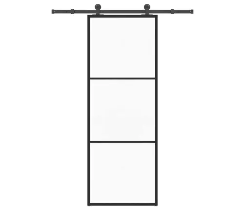 Bīdāmās Durvis Ar Stiprinājumiem, Stikls, Alumīnijs, 76X205 Cm Vidaxl