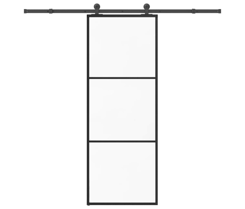 Bīdāmās Durvis Ar Stiprinājumiem, Stikls, Alumīnijs, 76X205 Cm Vidaxl