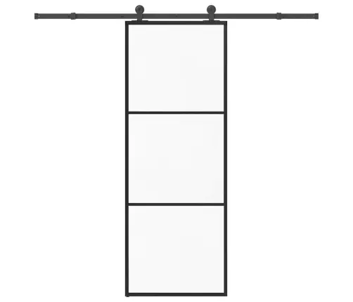 Bīdāmās Durvis Ar Stiprinājumiem, Stikls, Alumīnijs, 76X205 Cm Vidaxl