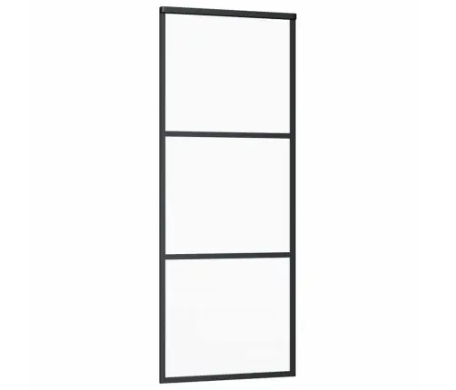 Bīdāmās Durvis Ar Stiprinājumiem, Stikls, Alumīnijs, 76X205 Cm Vidaxl