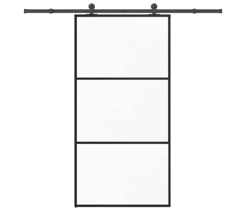 Bīdāmās Durvis Ar Stiprinājumiem 102X205 Cm Stikls&Alumīnijs Vidaxl
