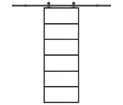 Bīdāmās Durvis Ar Stiprinājumiem, Stikls, Alumīnijs, 76X205 Cm Vidaxl Bīdāmās Durvis Ar Stiprinājumiem, Stikls, Alumīnijs, 76X205 Cm Vidaxl