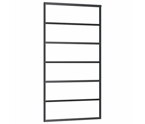 Bīdāmās Durvis Ar Stiprinājumiem 102X205 Cm Stikls&Alumīnijs Vidaxl