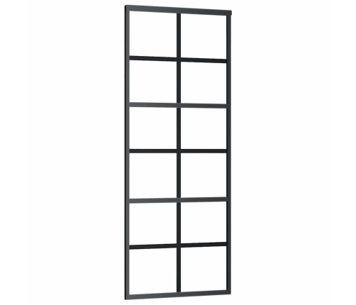 Bīdāmās Durvis Ar Stiprinājumiem, Stikls, Alumīnijs, 76X205 Cm Vidaxl