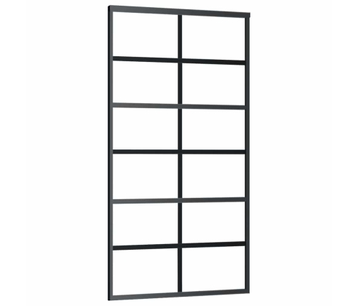 Bīdāmās Durvis Ar Stiprinājumiem 102X205 Cm Stikls&Alumīnijs Vidaxl