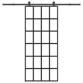 Stumdomos Durys Su Įrangos Rinkiniu, 90X205cm Esg Ir Aliuminis