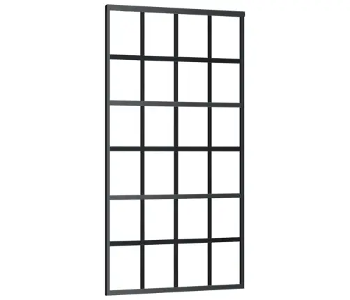 Bīdāmās Durvis Ar Stiprinājumiem 102X205 Cm Stikls&Alumīnijs Vidaxl