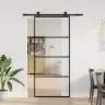 Stumdomos Durys Su Įrangos Rinkiniu, 90X205cm Esg Ir Aliuminis