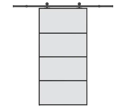 Bīdāmās Durvis, Stiprinājumi, Stikls, Alumīnijs, 102,5X205 Cm Vidaxl