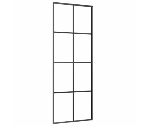 Bīdāmās Durvis Ar Stiprinājumiem, Stikls, Alumīnijs, 76X205 Cm Vidaxl