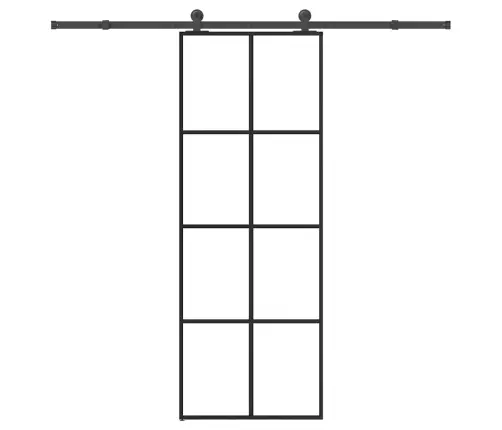 Stumdomos Durys Su Įrangos Rinkiniu, 76X205cm Esg Ir Aliuminis