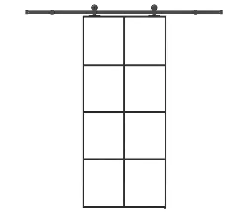 Stumdomos Durys Su Įrangos Rinkiniu, 90X205cm Esg Ir Aliuminis