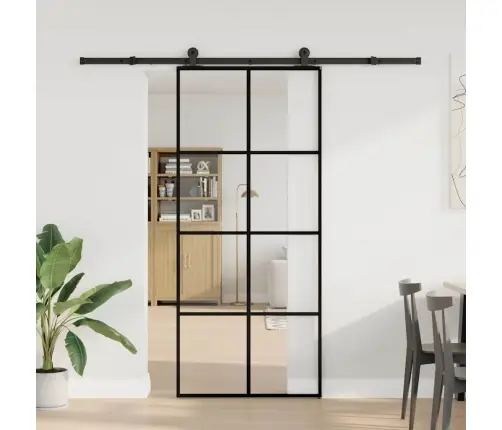 Stumdomos Durys Su Įrangos Rinkiniu, 90X205cm Esg Ir Aliuminis