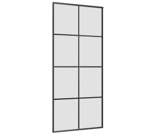Bīdāmās Durvis Ar Stiprinājumiem, Stikls, Alumīnijs, 90X205 Cm Vidaxl