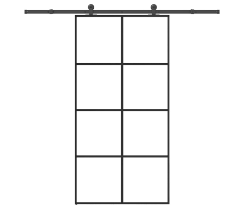Bīdāmās Durvis, Stiprinājumi, Stikls, Alumīnijs, 102,5X205 Cm Vidaxl