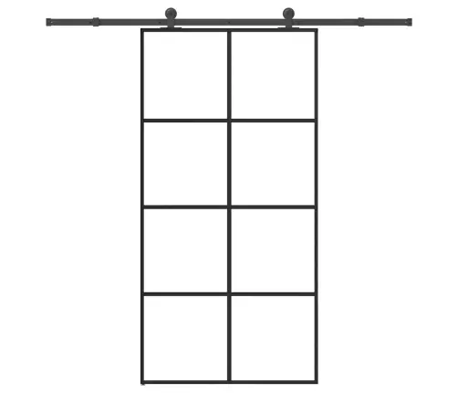 Bīdāmās Durvis, Stiprinājumi, Stikls, Alumīnijs, 102,5X205 Cm Vidaxl