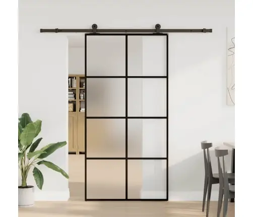 Bīdāmās Durvis, Stiprinājumi, Stikls, Alumīnijs, 102,5X205 Cm Vidaxl