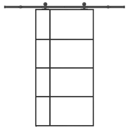 Bīdāmās Durvis, Stiprinājumi, Stikls, Alumīnijs, 102,5X205 Cm Vidaxl