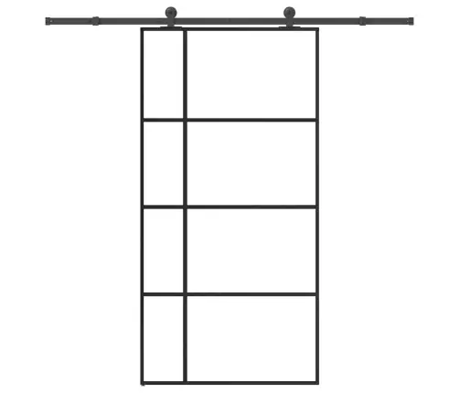 Liuguks Tarvikutega, 102,5 X 205 cm Esg-Klaas Ja Alumiinium