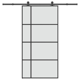 Liuguks Tarvikutega, 102,5 X 205 cm Esg-Klaas Ja Alumiinium