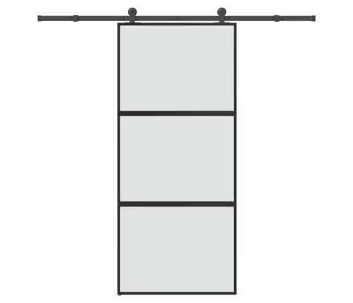 Bīdāmās Durvis Ar Aparatūras Komplektu 90X205 Cm Rūdīts Stikls Vidaxl