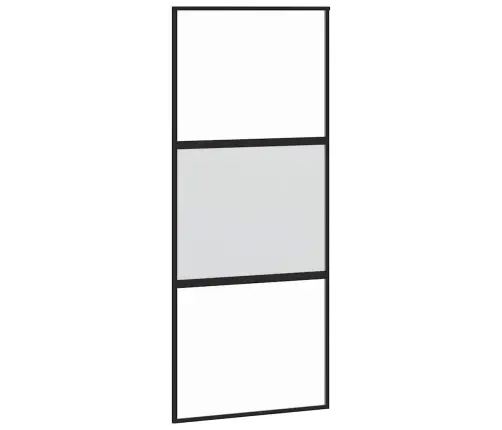 Bīdāmās Durvis Ar Aparatūras Komplektu 90X205 Cm Rūdīts Stikls Vidaxl