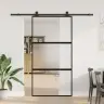 Bīdāmās Durvis Aparatūras Komplektu 102,5X205 Cm Rūdīts Stikls Vidaxl