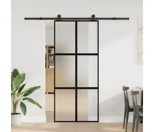 Lükanduks Riistvara Komplektiga 90X205 Cm Karastatud Klaas