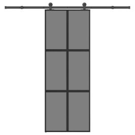 Lükanduks Koos Riistvara Komplektiga 76X205 Cm Karastatud Klaas