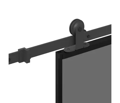 Bīdāmās Durvis Aparatūras Komplektu Rūdīts Stikls Un Alumīnijs Vidaxl