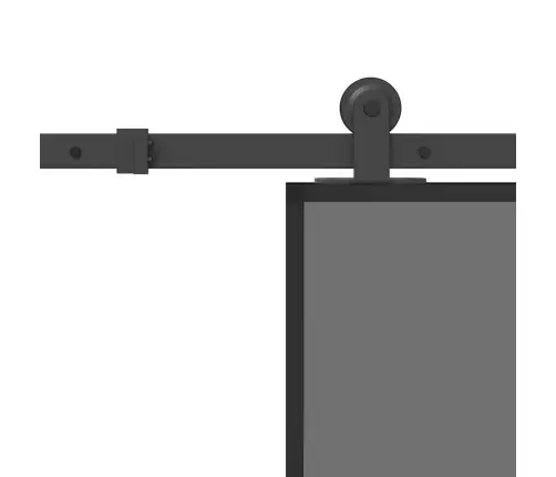 Bīdāmās Durvis Ar Aparatūras Komplektu 90X205 Cm Rūdīts Stikls Vidaxl