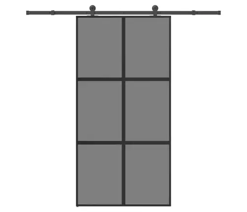 Bīdāmās Durvis Aparatūras Komplektu 102,5X205 Cm Rūdīts Stikls Vidaxl