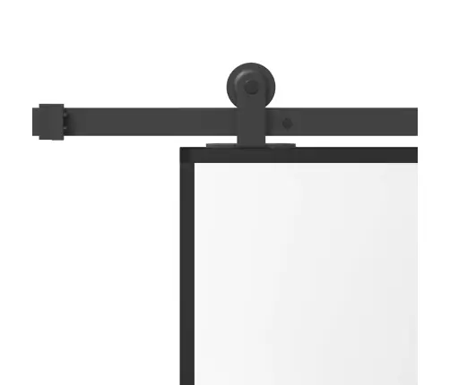 Bīdāmās Durvis Aparatūras Komplektu Rūdīts Stikls Un Alumīnijs Vidaxl