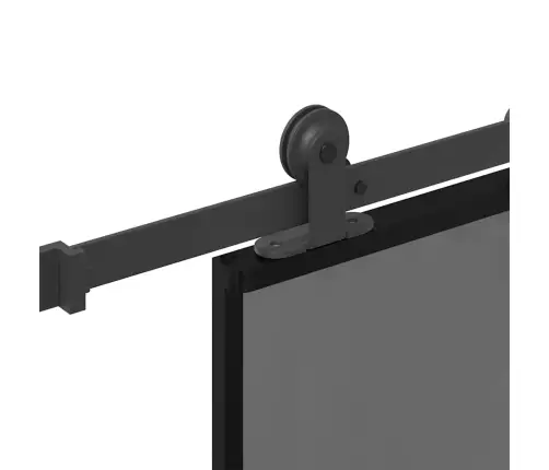 Bīdāmās Durvis Aparatūras Komplektu Rūdīts Stikls Un Alumīnijs Vidaxl