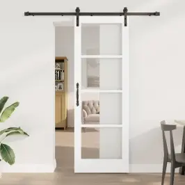 Slīdošās Durvis Orkdal Balts 73.5 X 211 Cm Priedes Masīvkoks Vidaxl
