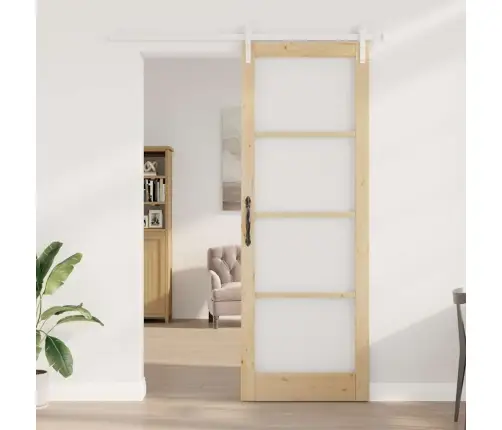 Slankios Durys Orkdal Natūrali Ir Juoda 83 X 232 Cm