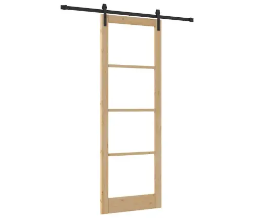 Slankios Durys Orkdal Natūrali Ir Juoda 83 X 232 Cm