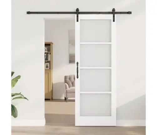 Slīdošās Durvis Orkdal Balts 78 X 211 Cm Priedes Masīvkoks Vidaxl