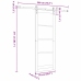 Slīdošās Durvis Orkdal Balts 78 X 211 Cm Priedes Masīvkoks Vidaxl