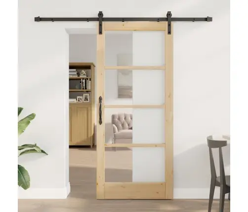 Slankios Durys Orkdal Natūrali Ir Juoda 86 X 198,5 Cm