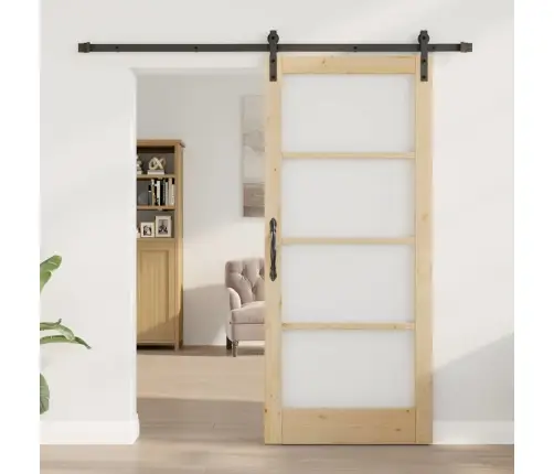 Slankios Durys Orkdal Natūrali Ir Juoda 86 X 198,5 Cm