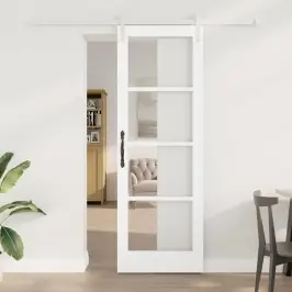 Slīdošās Durvis Orkdal Balts 73.5 X 211 Cm Priedes Masīvkoks Vidaxl