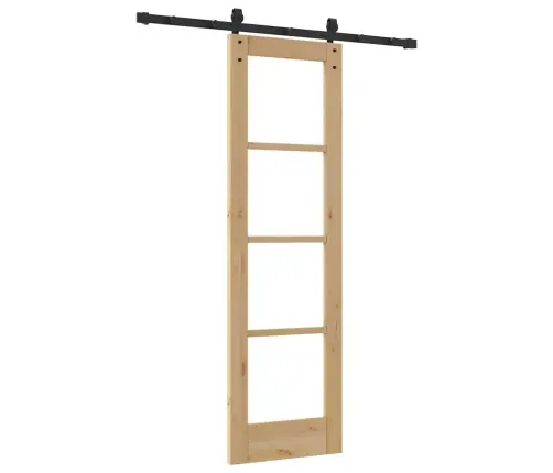Bīdāmās Durvis Ar Orkdalaparatūras Komplektu 61X198.5 Cm Vidaxl