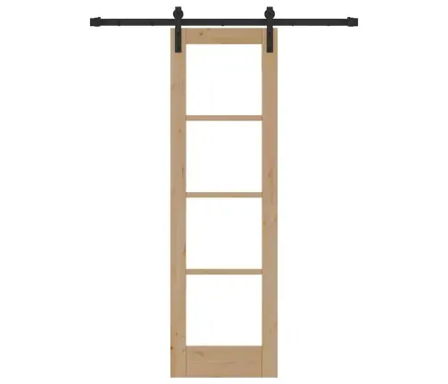 Bīdāmās Durvis Ar Orkdalaparatūras Komplektu 61X198.5 Cm Vidaxl
