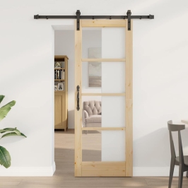 Slīdošās Durvis Cits Orkdal Brūna 73.5 X 198.5 Cm Vidaxl