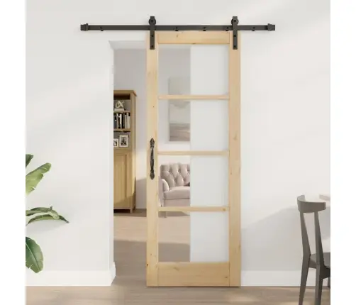 Bīdāmās Durvis Ar ‘Orkdal’ Aparatūru 73.5X198.5 Cm Vidaxl